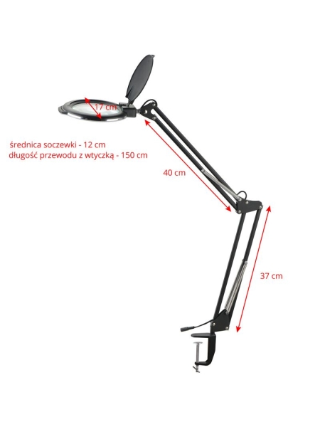 Lampa lupa led Glow Moonlight 8012/5' biała do blatu - 4