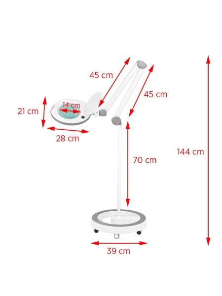 Lampa lupa Elegante 6014 60 led smd 5d ze statywem - 8