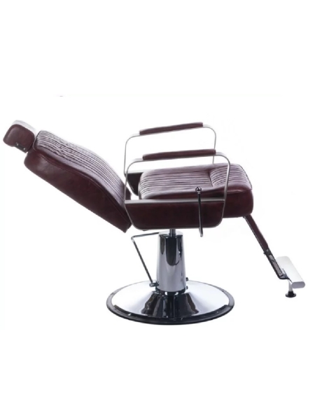 Fotel barberski HOMER BH-31237 Brązowy - 3