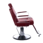 Fotel barberski HOMER BH-31237 Wiśniowy - 4