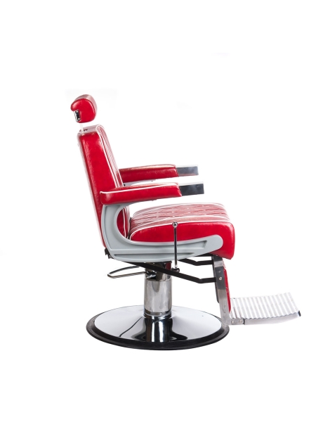 Fotel barberski ODYS BH-31825M Czerwony - 5