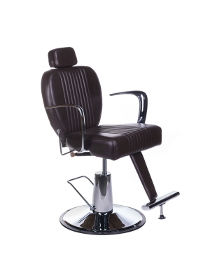 Fotel barberski OLAF BH-3273 Brązowy