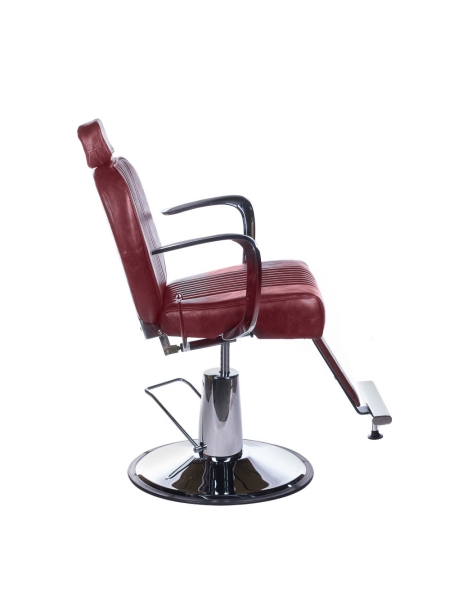 Fotel barberski OLAF BH-3273 Wiśniowy - 2