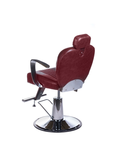 Fotel barberski OLAF BH-3273 Wiśniowy - 6