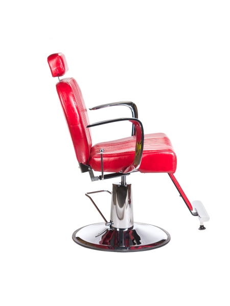 Fotel barberski OLAF BH-3273 Czerwony - 6