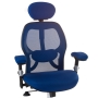 Fotel ergonomiczny CorpoComfort BX-4144 Niebieski - 3