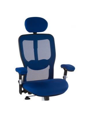 Fotel ergonomiczny CorpoComfort BX-4147 Niebieski - image 2