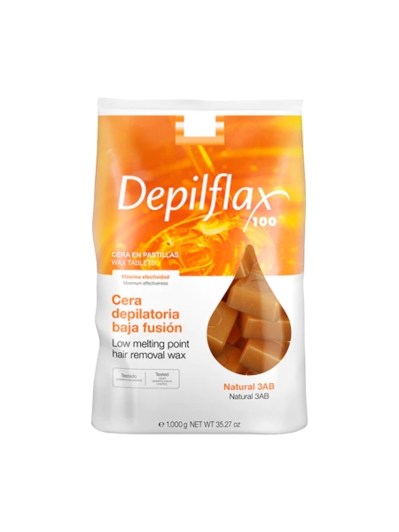 DEPILFLAX WOSK TWARDY BEZPASKOWY DO DEPILACJI 1KG NATURALNY