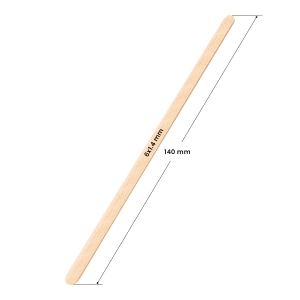 Szpatułka drewniana mała 140 x 6 x 1.4 mm - 100 sztuk - image 2