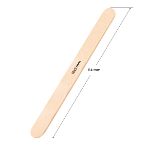 Szpatułka drewniana średnia 114 x 10 x 2 mm - 100 sztuk - image 2