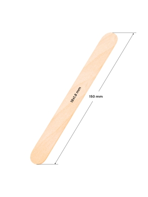 Szpatułka drewniana duża 150 x 18 x 1.8 mm - 50 sztuk - image 2