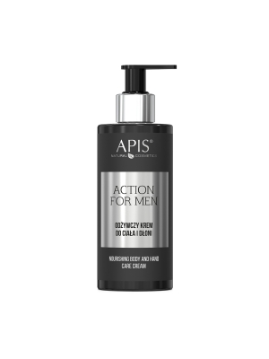 Apis action for men - odżywczy krem do ciała i dłoni 300 ml