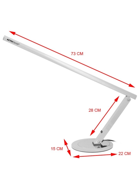 Lampa na biurko Slim 20W aluminium - 2