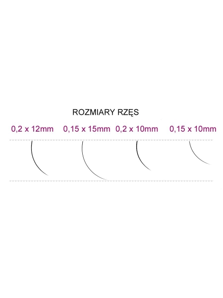 Syis - rzęsy J 0,20 x 10 mm 0,25 g - 2