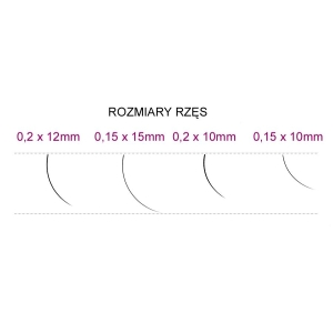 Syis - rzęsy J 0,20 x 10 mm 0,25 g - image 2