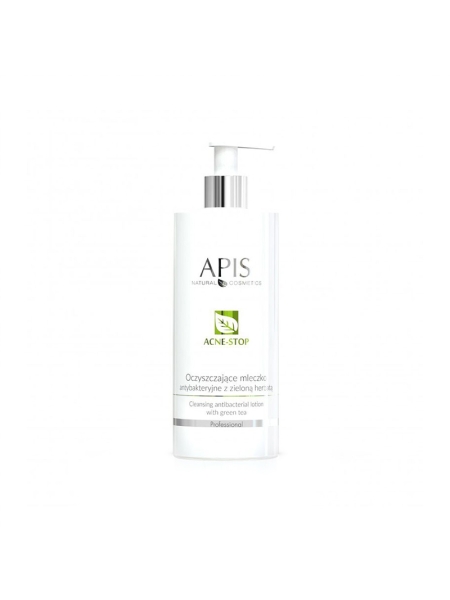 Apis acne-stop oczyszczające mleczko antybakt. z zieloną herbatą 500 ml