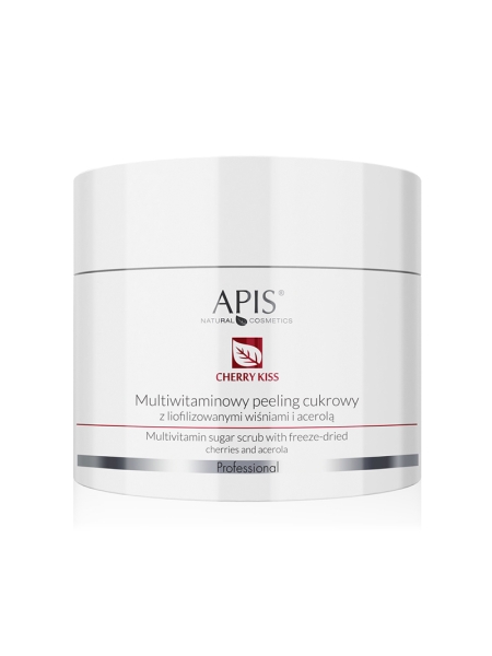 Apis multiwitaminowy peeling cukrowy z liofilizowanymi wiśniami i acerolą 220 g