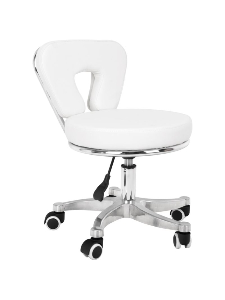 Taboret kosmetyczny do pedicure 9266 biały