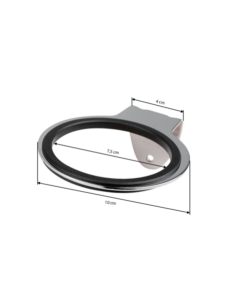 Uchwyt naścienny na suszarkę do włosów Q96 chrom - 6