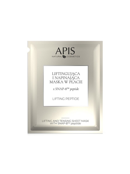 APIS LIFTING PEPTIDE Liftingująco – napinający maska w płacie z SNAP-8 TM peptide 20 g