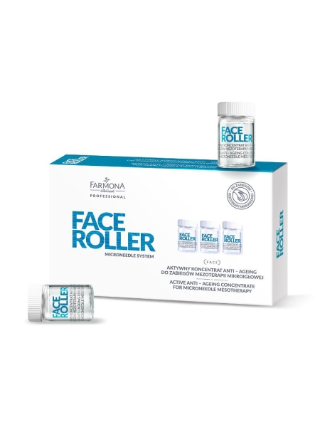 Farmona face roller aktywny koncentrat anti-ageing do zabiegów mezoterapii mikroigłowej 5 x 5 ml