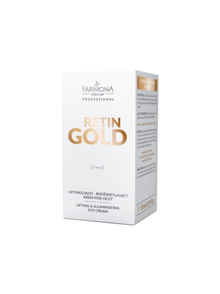 Farmona retin gold liftingujaco-rozświetlający krem pod oczy 50 ml