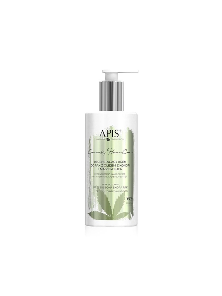 Apis cannabis home care regenerujący krem do rąk z olejem z konopi i masłem shea 300 ml