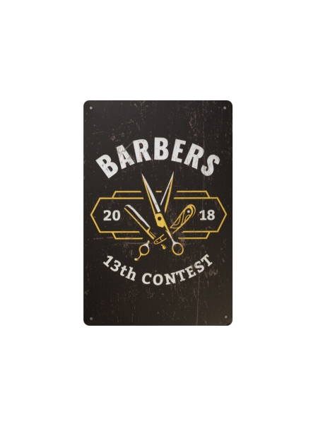 Tablica ozdobna barber B038