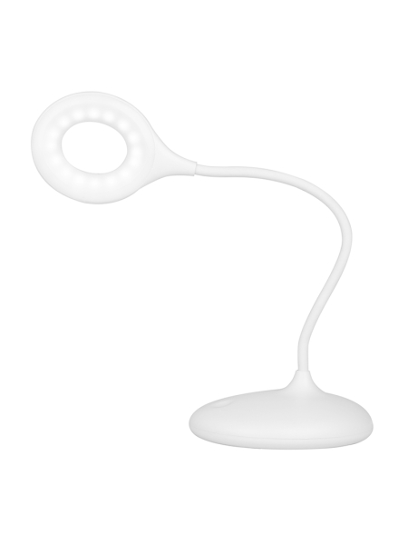 Lampka ring led snake na biurko biała - 6