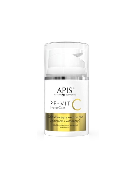 Apis re-vit c home care odbudowujący krem na noc z retinolem i witaminą C 50 ml