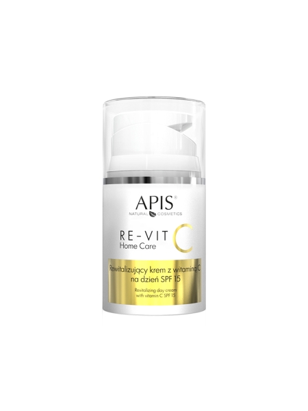 Apis re-vit c home care rewitalizujący krem z witaminą C na dzień spf 15 50 ml