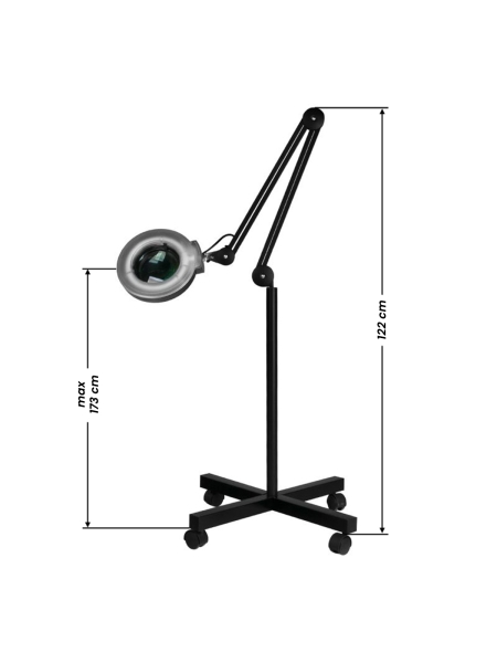 Lampa lupa S4 + statyw czarna - 6