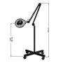 Lampa lupa S4 + statyw czarna - 7