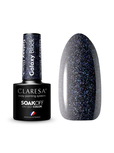 CLARESA Lakier hybrydowy Galaxy Black 5g