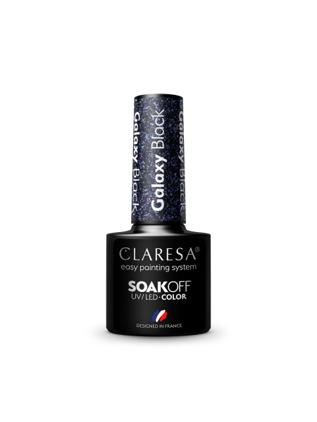 CLARESA Lakier hybrydowy Galaxy Black 5g - 3