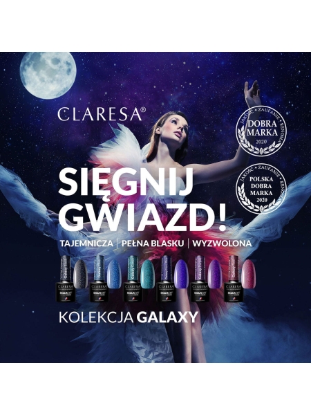 CLARESA Lakier hybrydowy Galaxy Black 5g - 4