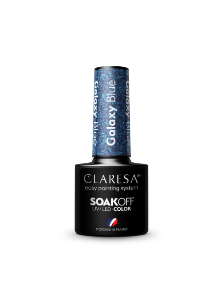 CLARESA Lakier hybrydowy Galaxy Blue 5g - 3