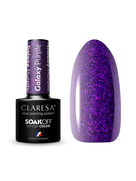 CLARESA Lakier hybrydowy Galaxy Purple 5g