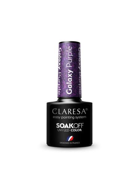 CLARESA Lakier hybrydowy Galaxy Purple 5g - 3