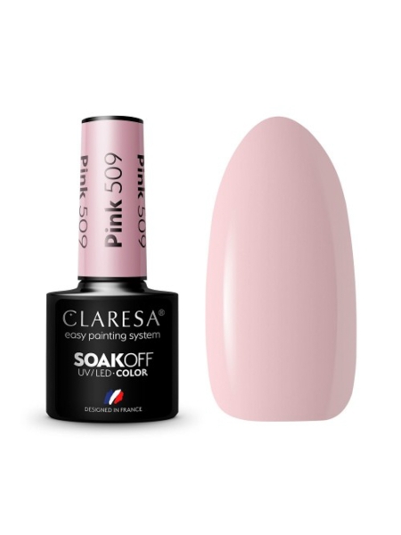 CLARESA Lakier hybrydowy PINK 509 -5g