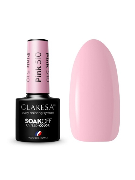 CLARESA Lakier hybrydowy PINK 510 -5g