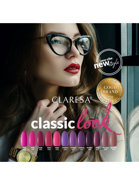 CLARESA Lakier hybrydowy PINK 524 -5g - 3