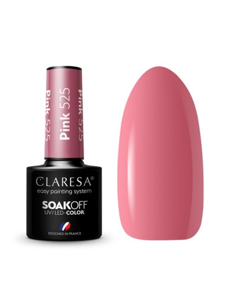 CLARESA Lakier hybrydowy PINK 525 -5g