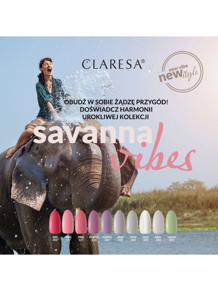 CLARESA Lakier hybrydowy PINK 525 -5g - 3