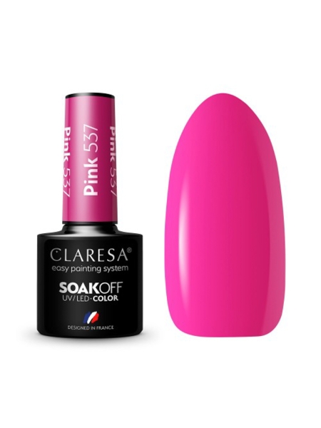 CLARESA Lakier hybrydowy PINK 537 -5g