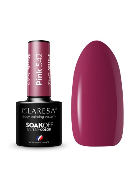 CLARESA Lakier hybrydowy PINK 542 -5g