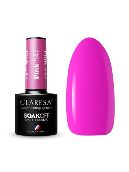 CLARESA Lakier hybrydowy PINK 547 -5g