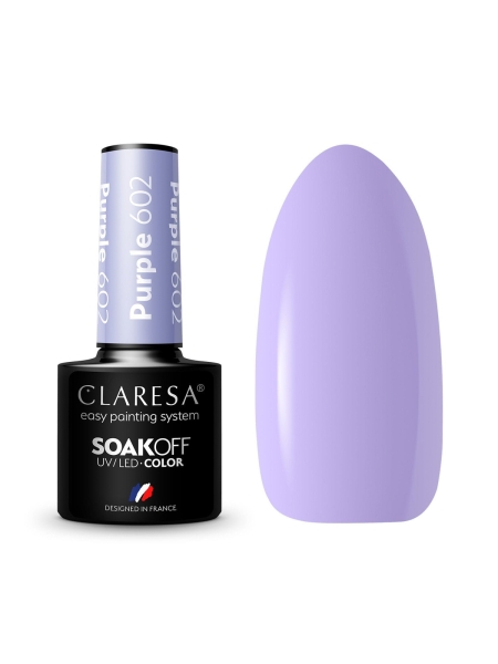 CLARESA Lakier hybrydowy PURPLE 602 -5g