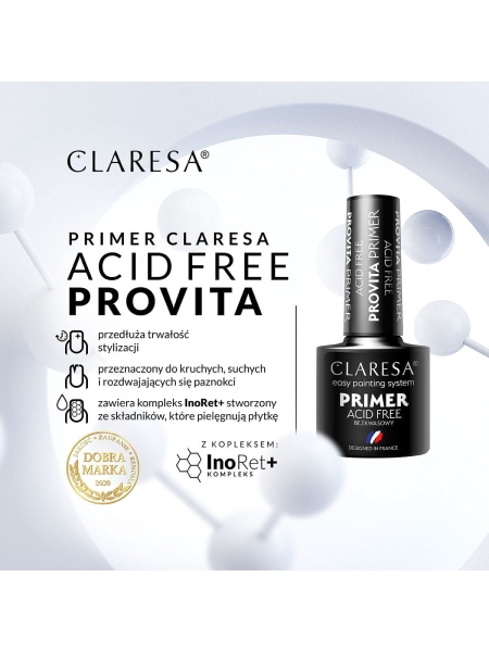 CLARESA Primer Bezkwasowy Acid Free Provita 5 g - 2