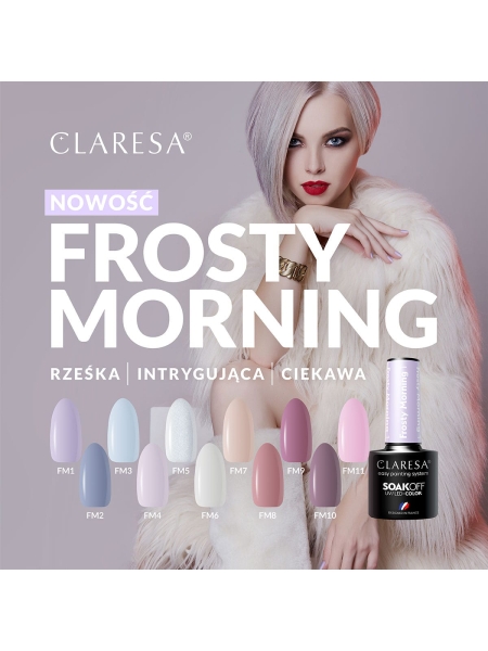 CLARESA Lakier hybrydowy Frosty Morning 1 -5g - 3